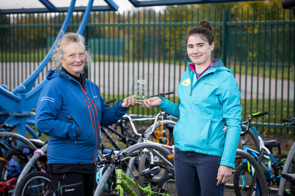 Philippa Barber with her award